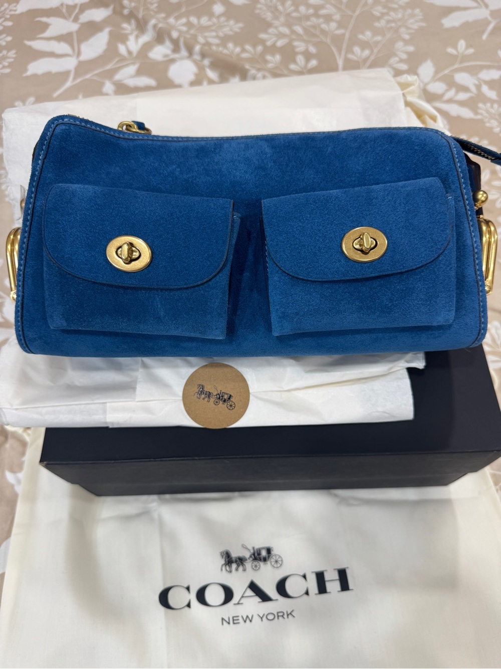 Coach mini Haversack Blue Jay Shoulder/Crossbody Bag - BRAND NEW - Picture 3 of 8